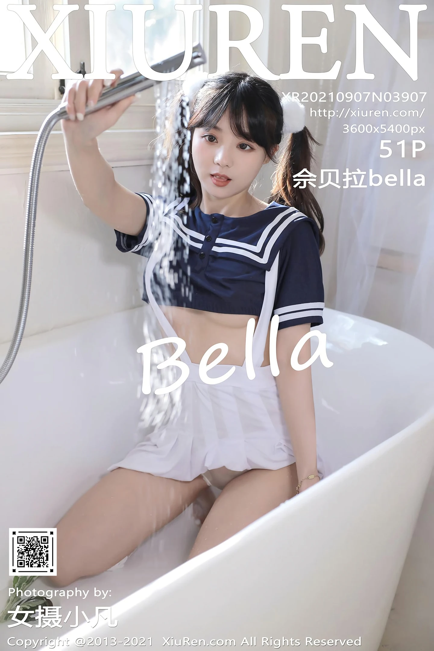 [XiuRen秀人网]No.3907_模特佘贝拉bella澳门旅拍私房浴室真空背带裙露豪乳撩人诱惑写真51P-秀人网 - XiuRen.Space